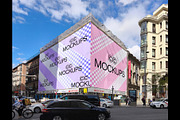 Street Corner Billboard B009, an Advertising Mockup by CC Mockups (Thumbnail 4 of 5)