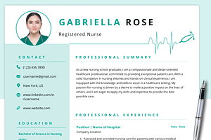 Nursing, Nurse Resume Template