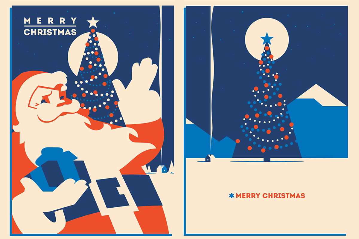 -50% 8 Christmas Posters & Cards, an Animal Illustration by Alexander Baidin (Photo 4 of 6)