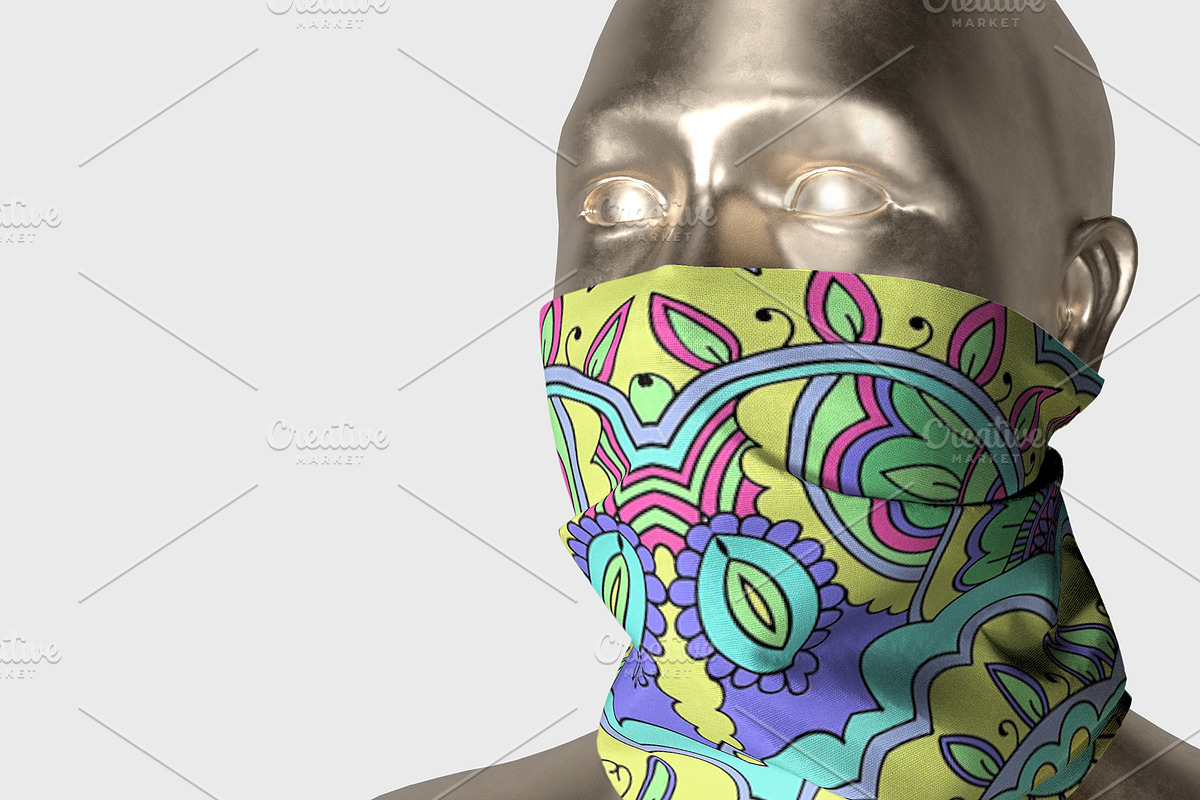 Bundle 3psd face masks mockups, a Mask Mockup by Radmila (Photo 2 of 10)