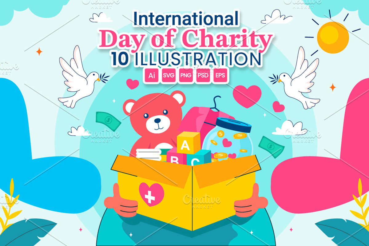10 International Day of Charity, an Education Illustration by denayunebgt (Photo 1 of 4)