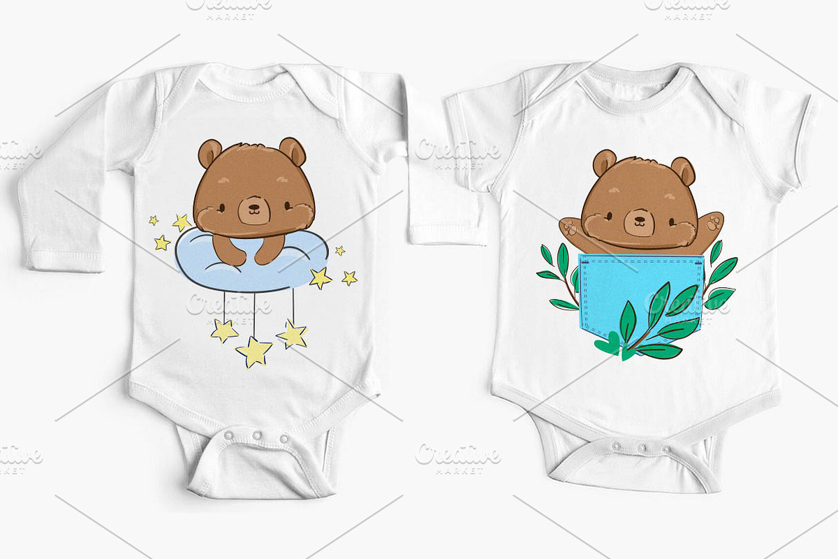 Cute teddy bear, an Animal Illustration by Sweet_print (Photo 4 of 6)