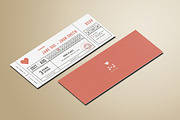 Wedding Invitation Ticket, an Invitation Template by Vynetta (Thumbnail 3 of 4)
