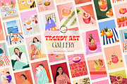 Trendy Art Gallery 3, a Graphic by Wall Art Print Studio (Thumbnail 1 of 13)