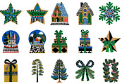 Neutral Christmas Clipart Bundle, an Illustration by Designworld (Thumbnail 3 of 6)