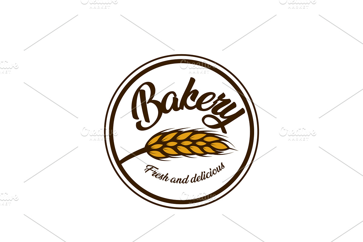 Bakery Shop Grain Logo Design