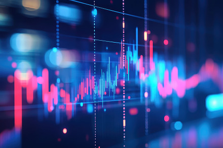 Business digital charts and indicato, a Photo by Pavel_design