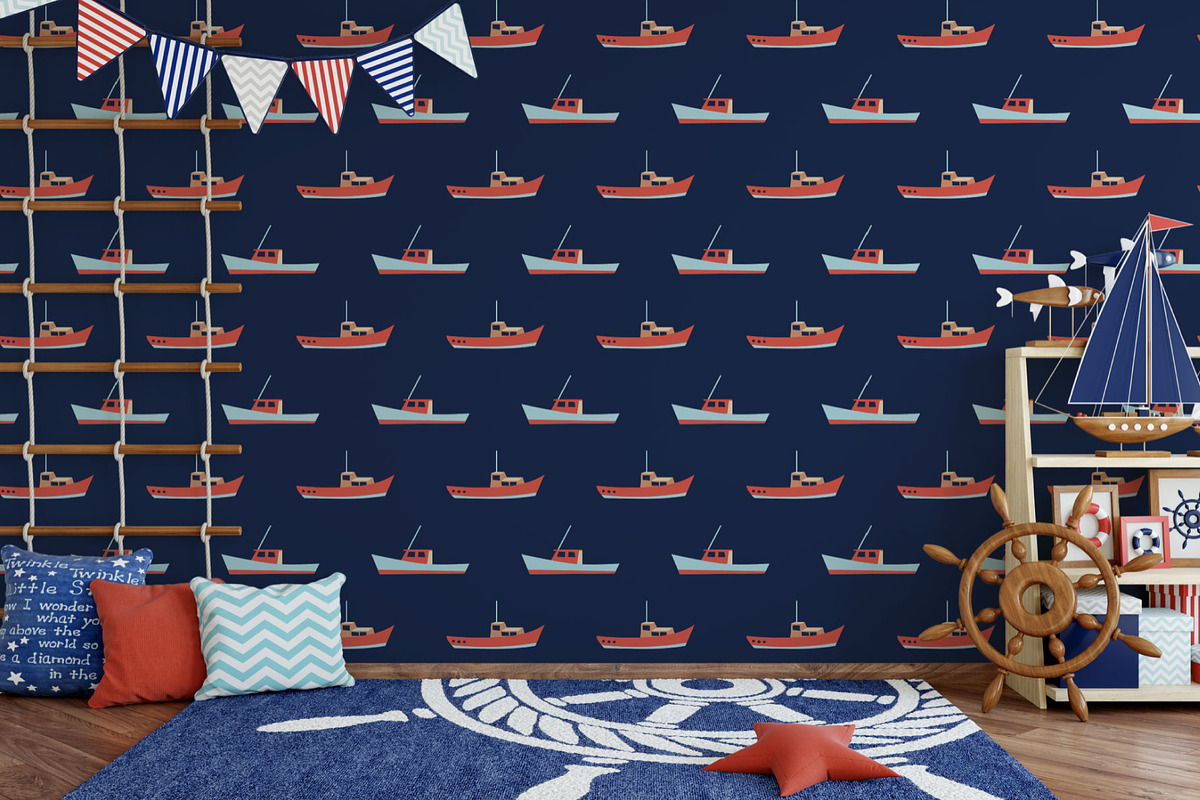 Sailing Ship. Fishing boat. Sailboat, an Illustration by AvaAva (Photo 3 of 11)