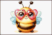 Cute Bee Mine Valentine's Day Clipar, an Illustration by Sublimation Artist (Thumbnail 3 of 6)