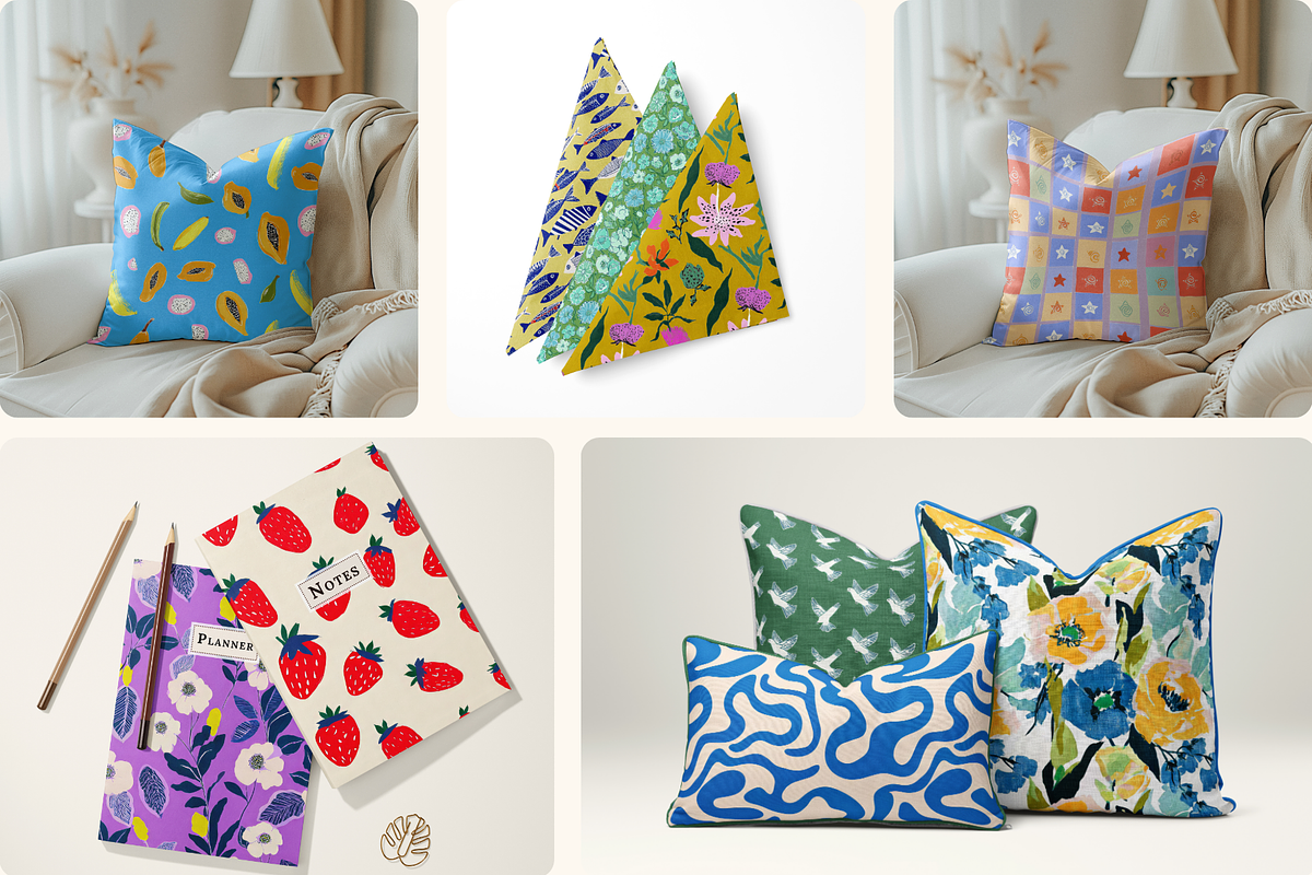 Funky Seamless Patterns, a Pattern Graphic by Ninterints (Photo 14 of 19)