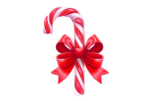 Striped christmas lollipop stick tie
