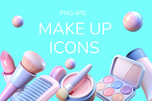 Cute glossy make up beauty icons, an Icon by Bunny's Little Shop