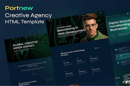 Portnew - Creative Agency Template, a HTML Template by Sifency