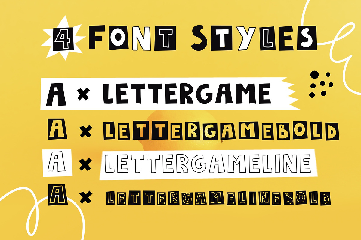 LetterGame - Kids font family, a Script Font by JuliyArt (Photo 10 of 12)