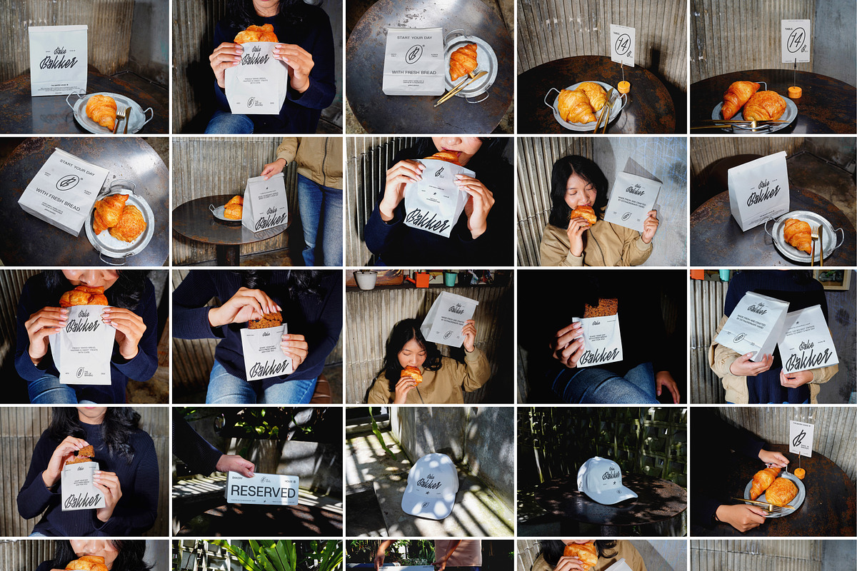 Bakery Shop Packaging Mockup, a Packaging Mockup by Vitora Mockup (Photo 2 of 9)