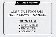 American Football Doodles Clipart, an Object Graphic by Guavanaboy (Thumbnail 3 of 3)
