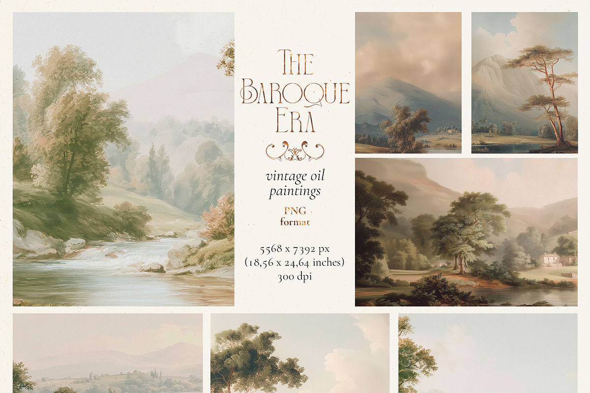 The Baroque Era- Vintage Vector set, a Decorative Illustration by Pamyatka Shop (Photo 22 of 23)