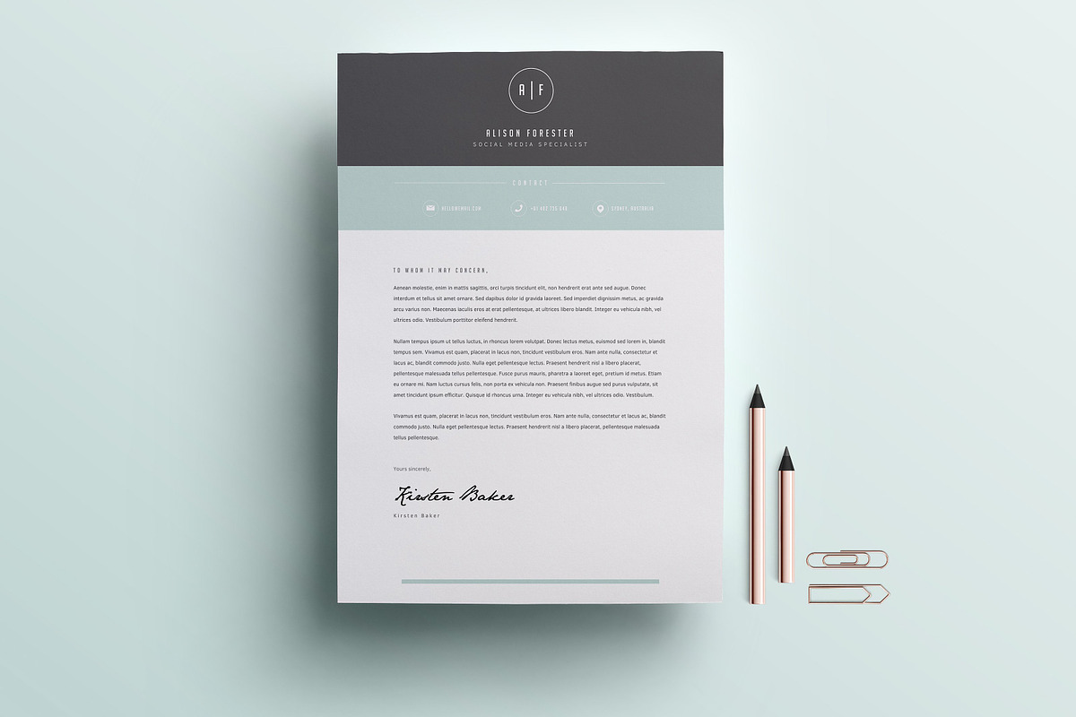 Resume Template 3 Page | CV Template, a Resume Template by The Template Depot (Photo 3 of 5)