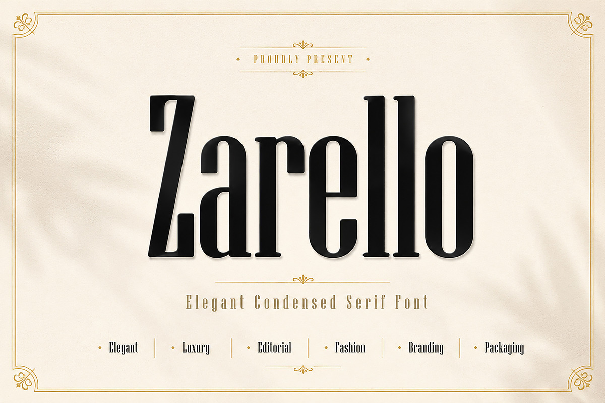 Zarello, a Serif Font by Wow Magic (Photo 1 of 5)