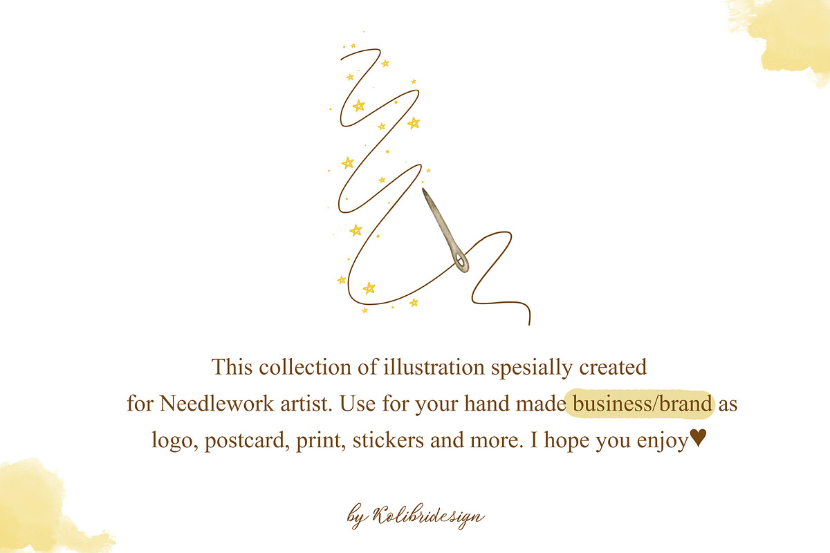 Needlework & Embroidery collection, an Illustration by KolibriDesign (Photo 15 of 15)