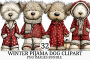Winter Pijama Dog Clipart, an Illustration by Craft Nest (Thumbnail 1 of 10)