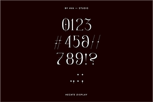 Hecate Display Font