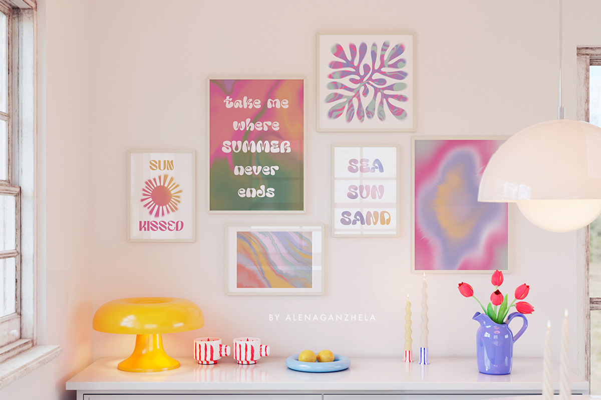 SUMMER FLOW - gradient textures pack, a Texture Graphic by alenaganzhela (Photo 2 of 10)