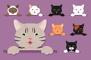 Cat Fur Colors Set, an Animal Illustration by PsychocheArt (Thumbnail 1 of 3)