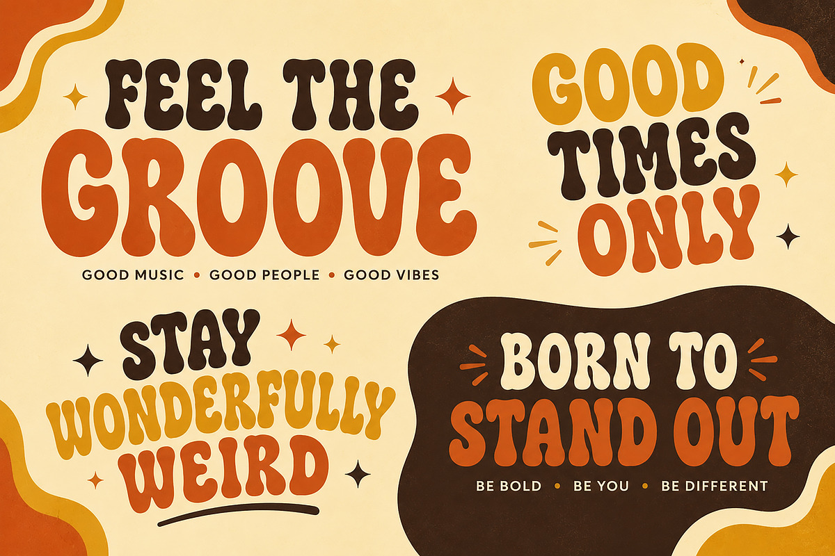 Bonello – Retro Groovy Display Font, a Slab Serif Font by Wow Magic (Photo 3 of 4)