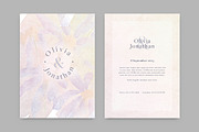 Watercolor Texture Printable Wedding, a Stationery Template by McLittle Stock (Thumbnail 2 of 4)