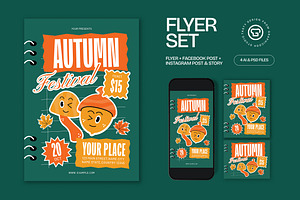 Autumn Festival Flyer, a Flyer Template by graphicook