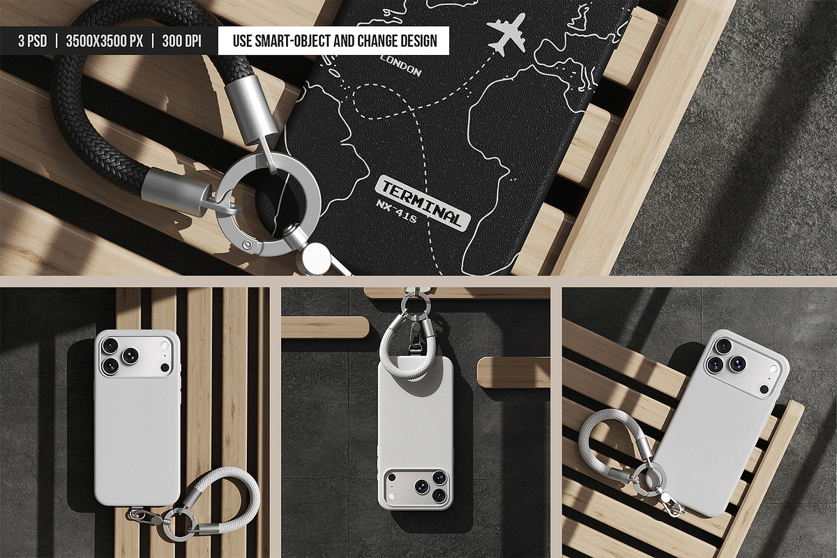 iPhone Case with Wrist Strap Mockup, an iPhone Mockup by SD Mockup (Photo 5 of 5)