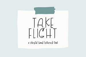 Take Flight Font Extras