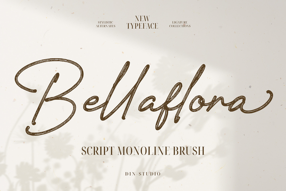 Bellaflora, a Script Font by din-studio.com (Photo 1 of 11)