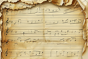 Vintage Music Sheets, a Pattern Graphic by Printable Treasure (Thumbnail 2 of 10)