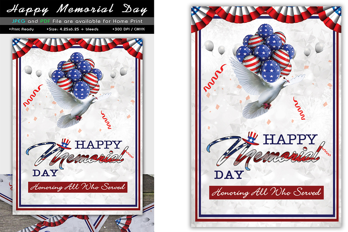 Happy Memorial Day Flyer, a Flyer Template by Artiverge (Photo 1 of 2)