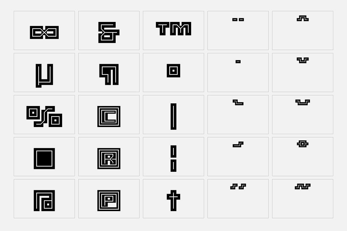 Raster - Block Font, a Font by SelfBuild Type (Photo 10 of 12)