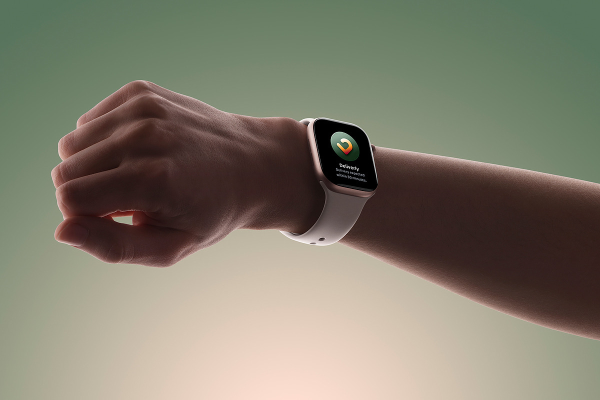 24 Watch Series 11 in Hand Mockups, a Wearable Device Mockup by Asylab (Photo 28 of 107)