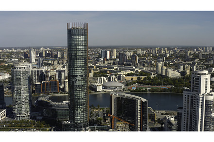 Top view of beautiful city with, a Holiday Photo by Media Whale Stock