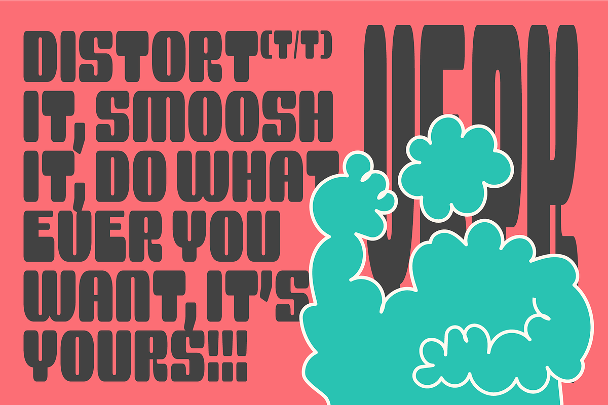 Yerk Y2K Font in 3 Styles, a Font by That That Creative (Photo 5 of 15)