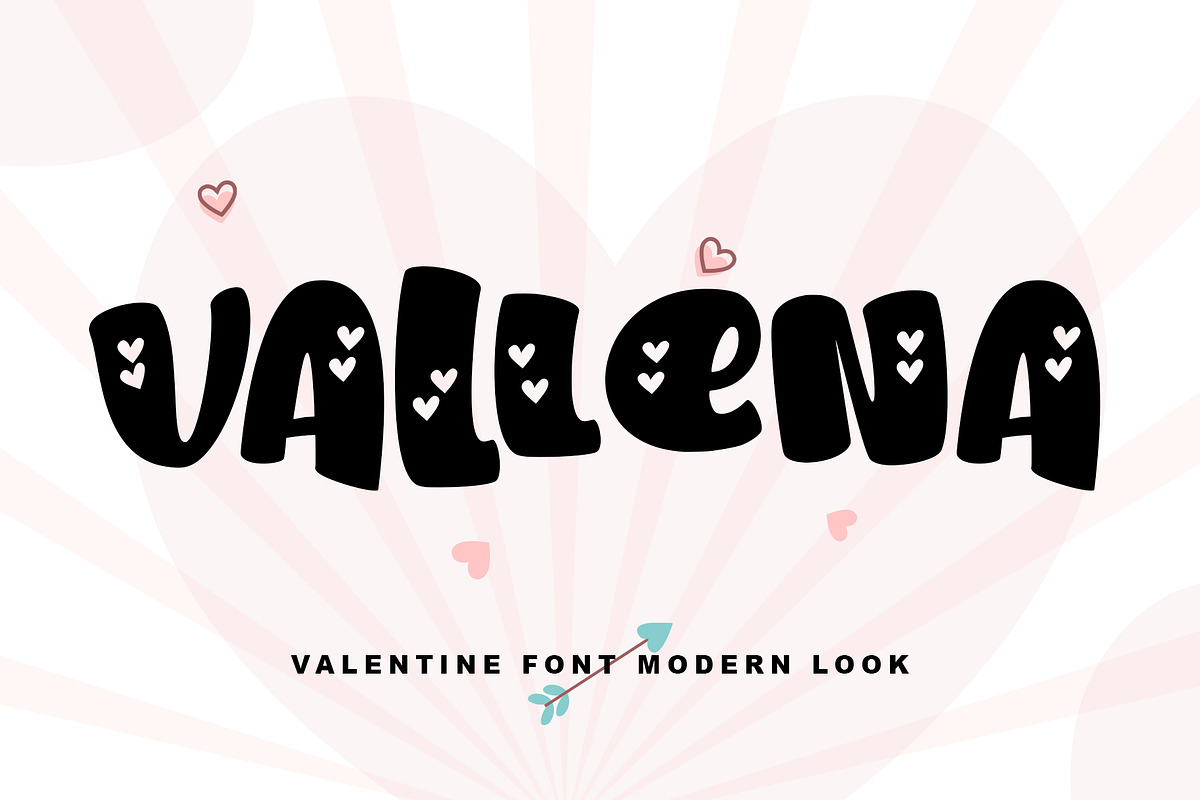 Vallena, a Font by Stefani Letter (Photo 1 of 6)