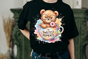 Watercolor Cute Bear Coffee Clipart, an Object Illustration by zahidhossainalif (Thumbnail 2 of 3)