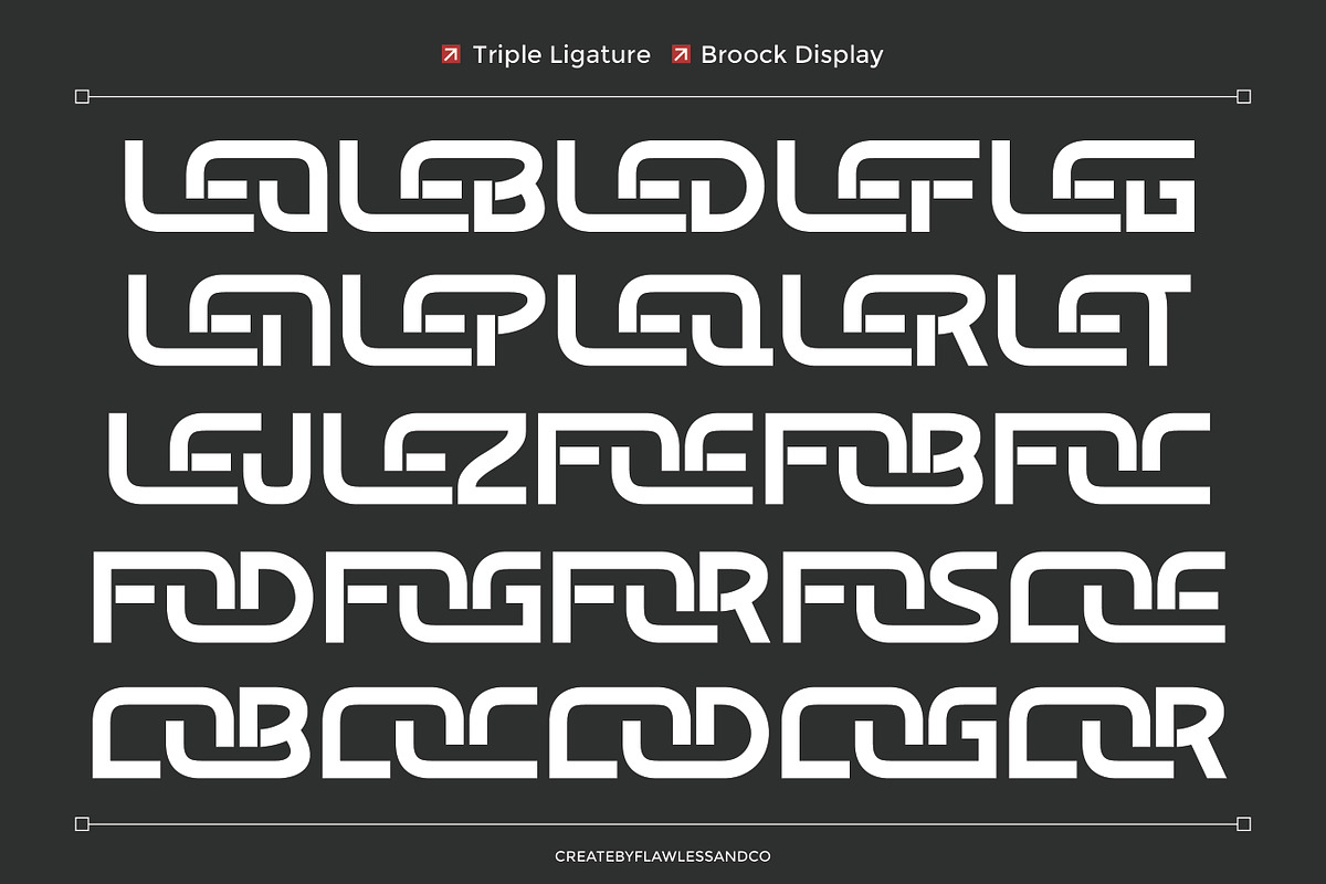 Broock - Modern Display Font, a Font by Flawless And Co (Photo 6 of 10)