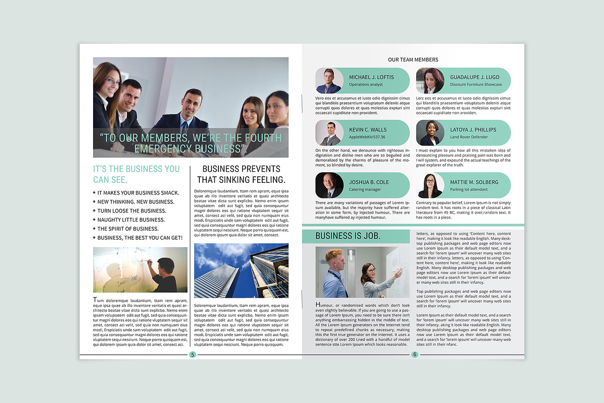 Newsletter InDesign Template, a Brochure Template by ROJI CREATOR (Photo 4 of 7)
