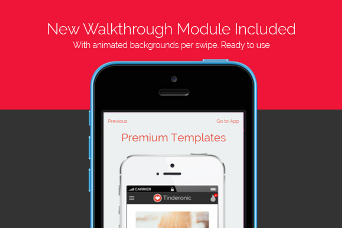 Tinderonic - Tinder Starter Theme fo, a HTML Template by Audacitus (Photo 2 of 4)