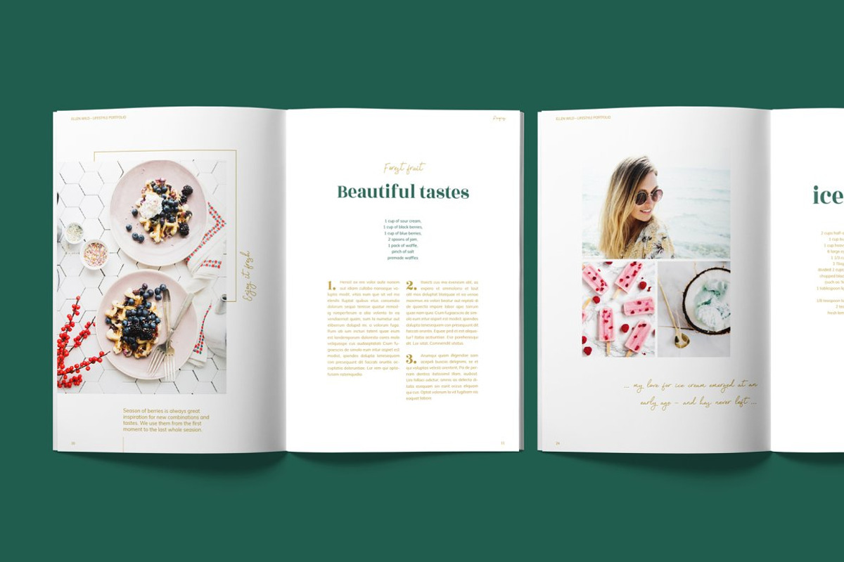 Magazine / CANVA, INDD / Ellen, a Magazine Template by Mirazz (Photo 7 of 16)
