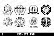 Set of beer labels, badges and desig, a Branding & Logo Template by Vectorhight (Thumbnail 3 of 3)