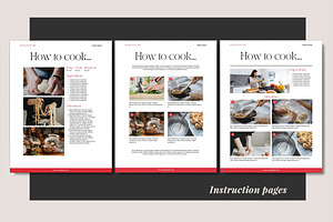 Holiday Recipe Book Canva Template