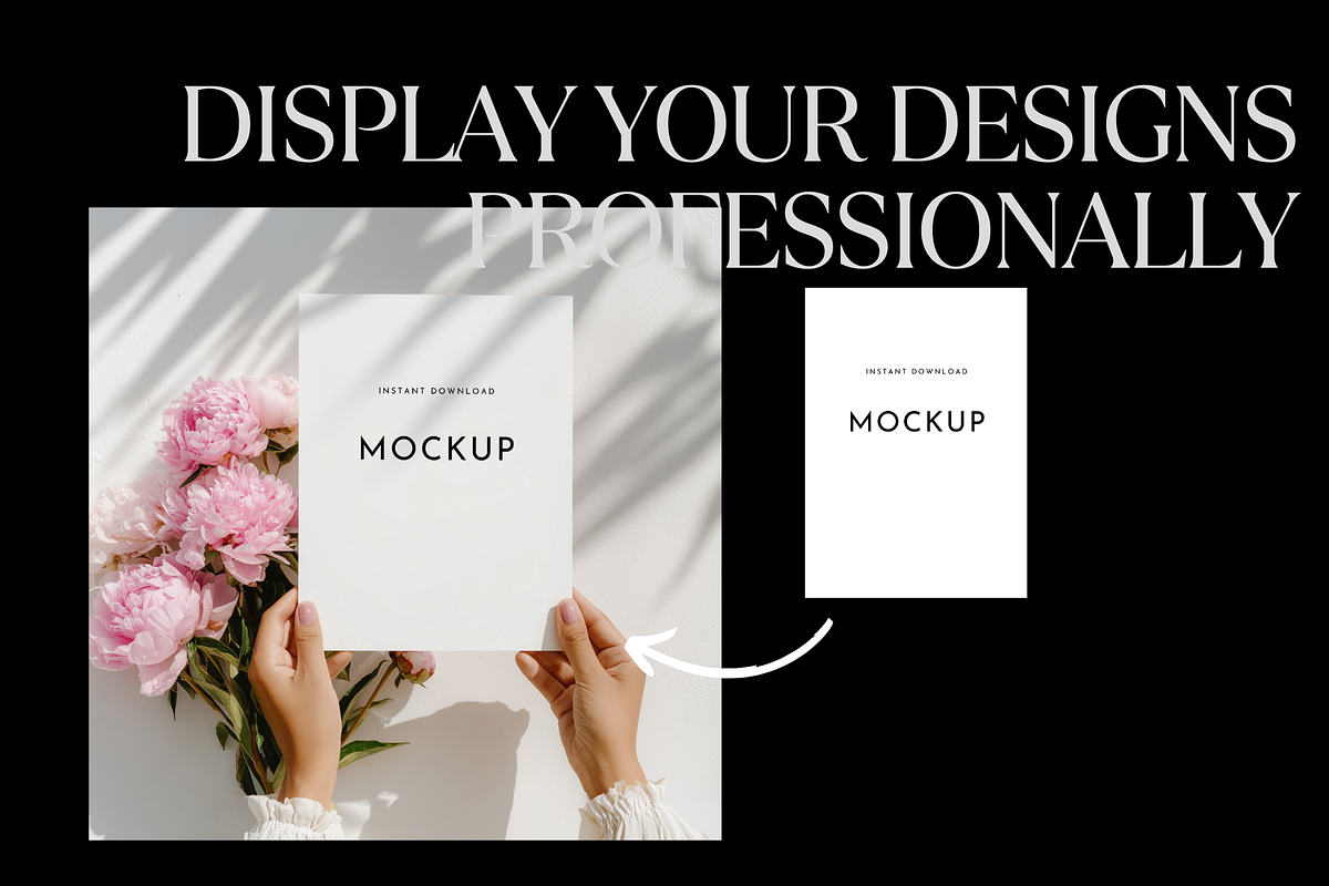 Floral US Letter Mockup – PSD, a Mockup by PhoebeCreates (Photo 2 of 6)