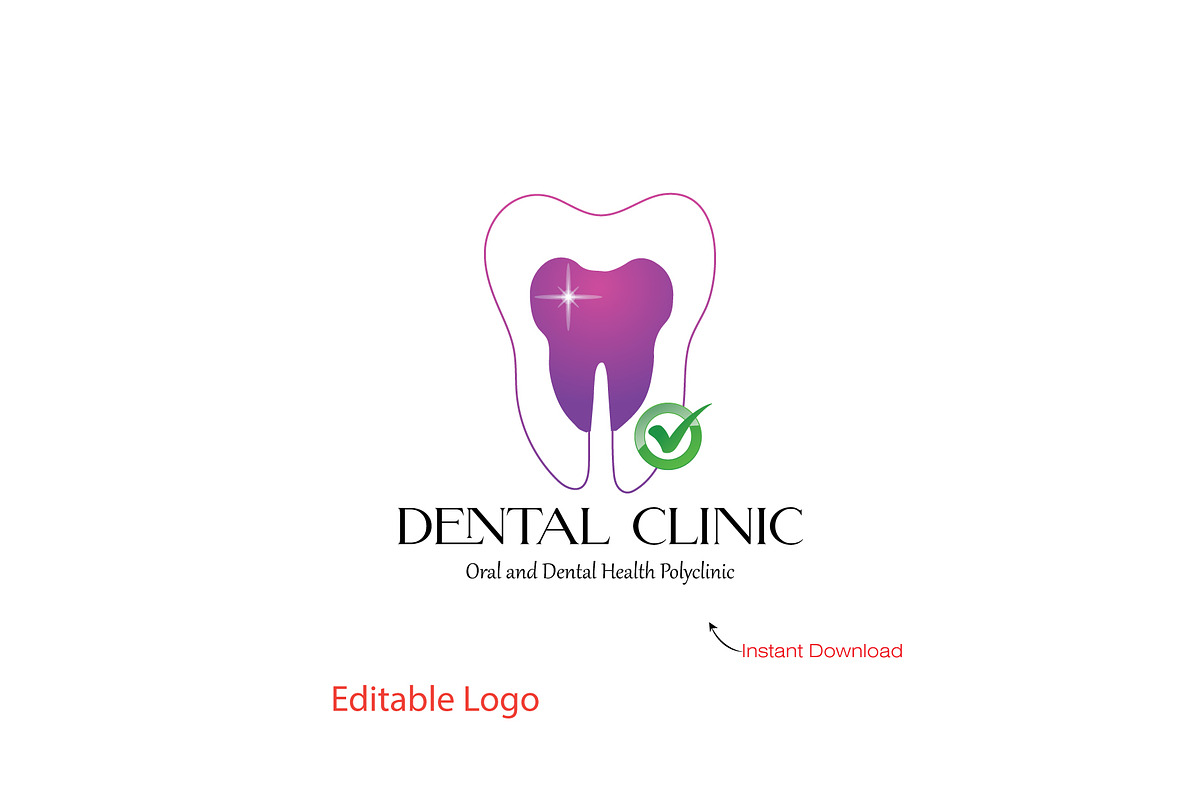 Minimal Dentist Logo Design, a Branding & Logo Template by YUDesignStore (Photo 1 of 6)